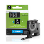Dymo Ribbon S0720610 / 45021 White on Black