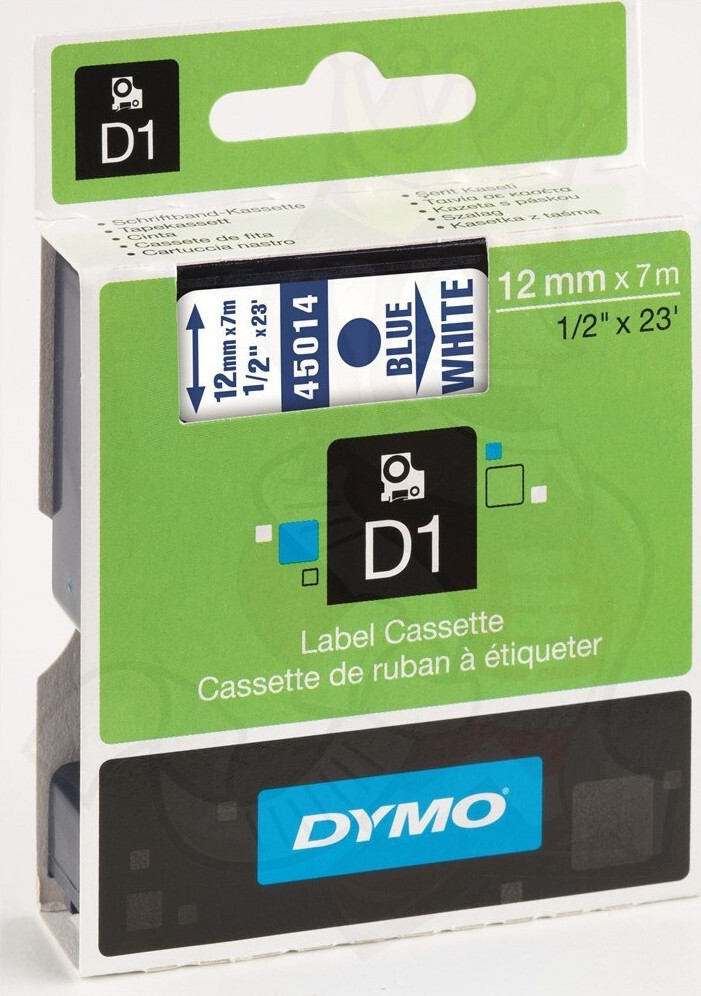 20240613114200_dymo_45014_tainia_etiketografou_7m_x_12mm_s0720540_se_leyko_chroma.jpeg Dymo Ribbon S0720540 / 45014 Blue on White - Image 1