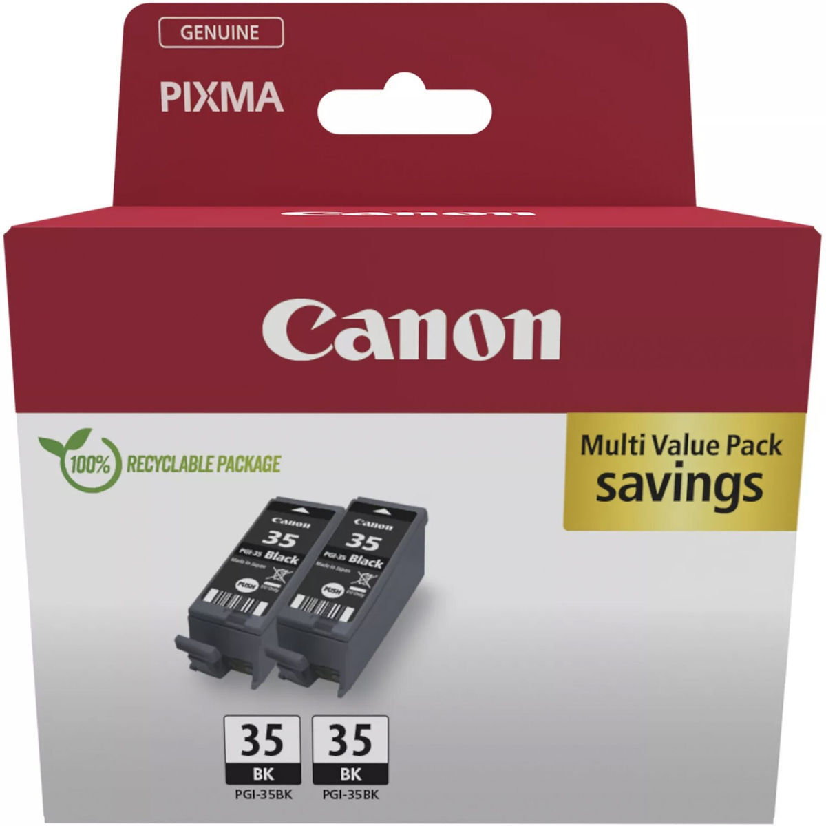 Canon Ink 1509B029 / PGI-35 Double pack Black - Image 1