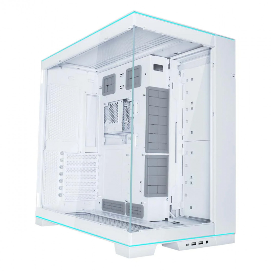 20240808145509_lian_li_o11d_evo_rgb_gaming_midi_tower_kouti_ypologisti_me_plaino_parathyro_white.jpeg Lian Li PC housing O11DERGBW / O11 Dynamic Evo RGB White - Image 1