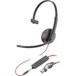 Poly Headset 8X227A6 / Blackwire 3215 Mono USB-C Black