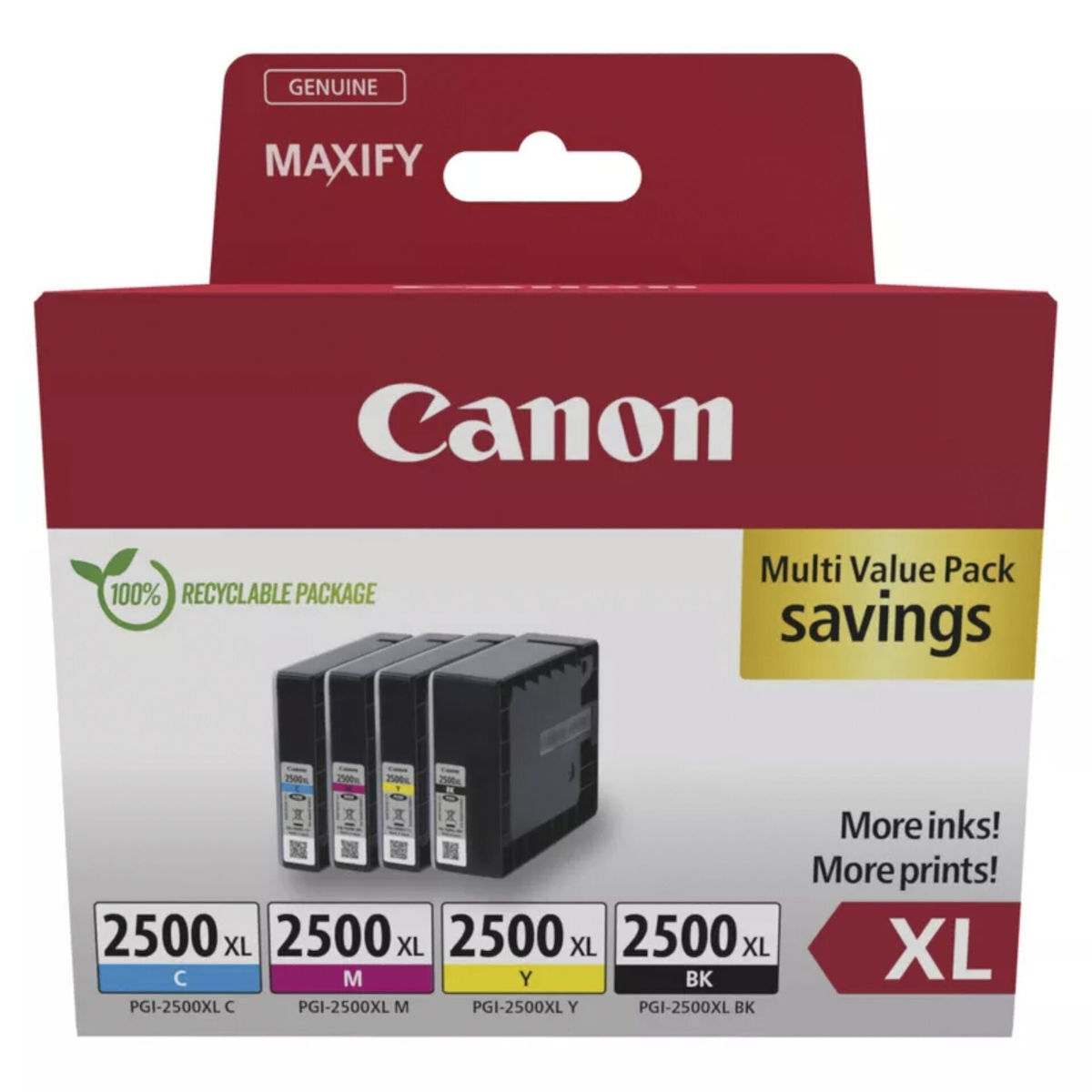 Canon Ink 9254B010 / PGI-2500XL XL BK,C,M,Y - Image 1