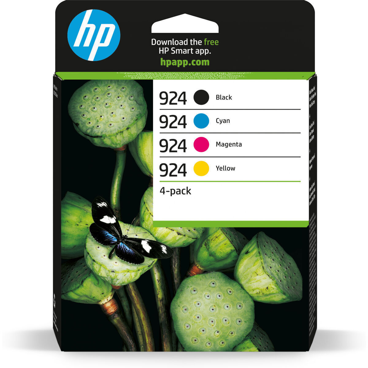 HP Ink 6C3Z1NE / 924 BK,C,M,Y - Image 1