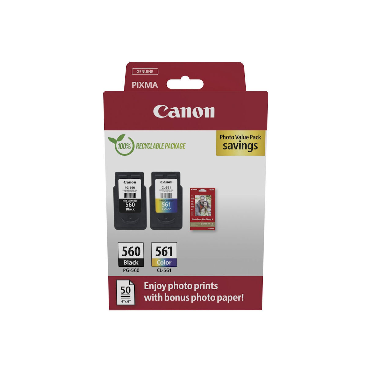 Canon Ink 3713C008 / PG-560/CL-561 BK,C,M,Y - Image 1