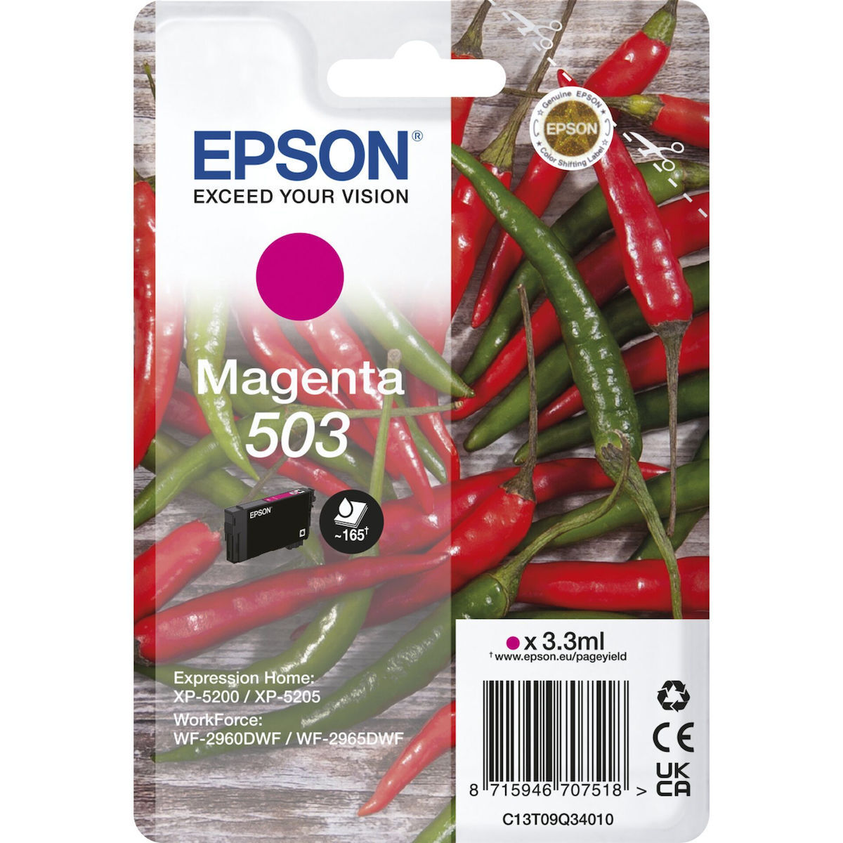 20240809132413_epson_503_melani_ektypoti_inkjet_matzenta_c13t09q34010.jpeg Epson Ink C13T09Q34010 / 503 Magenta - Image 1