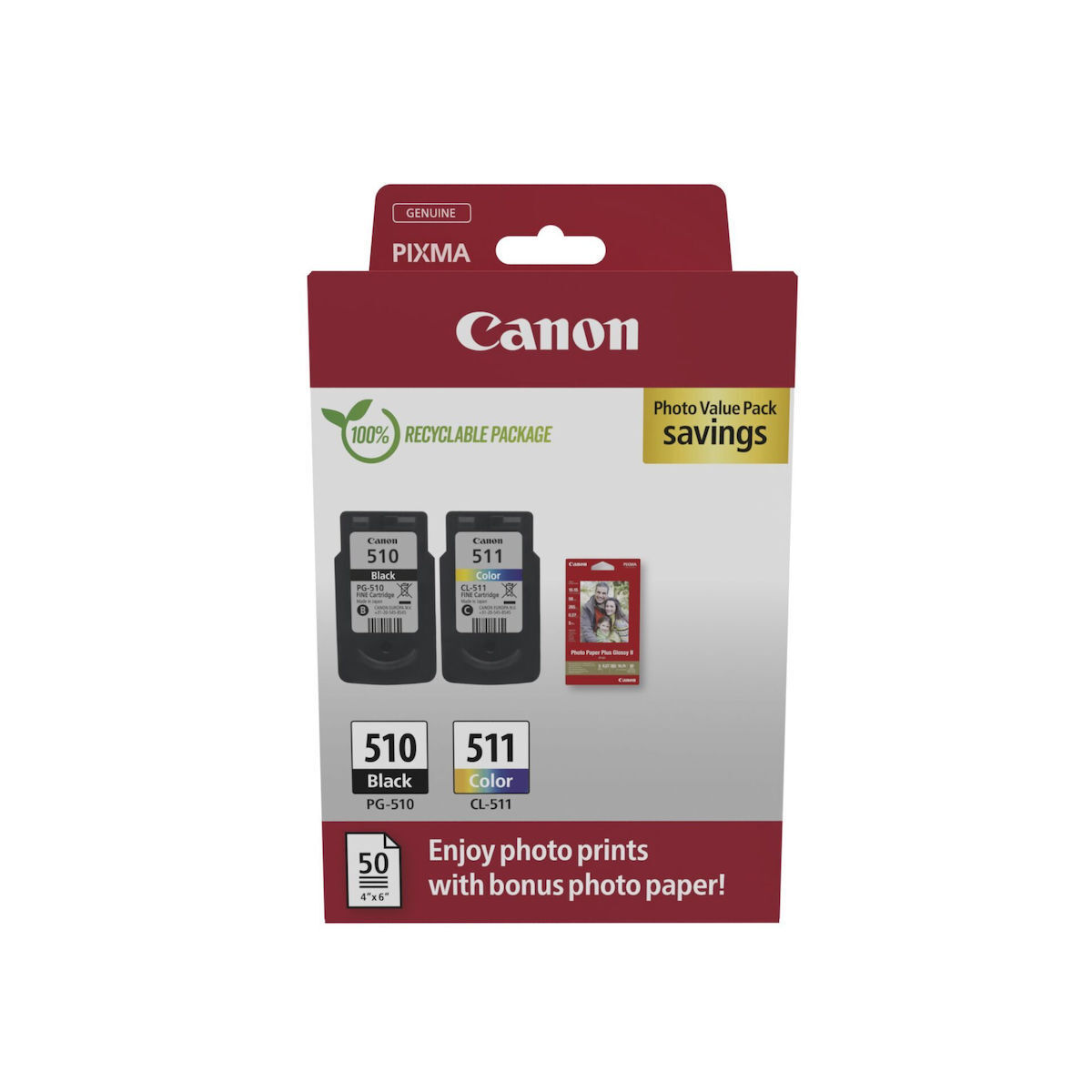 20240809151336_canon_photo_value_pack_me_1_melani_inkjet_kyano_matzenta_kitrino_mayro_2970b017.jpeg Canon Ink 2970B017 / PG-510/CL-511 BK,C,M,Y - Image 1