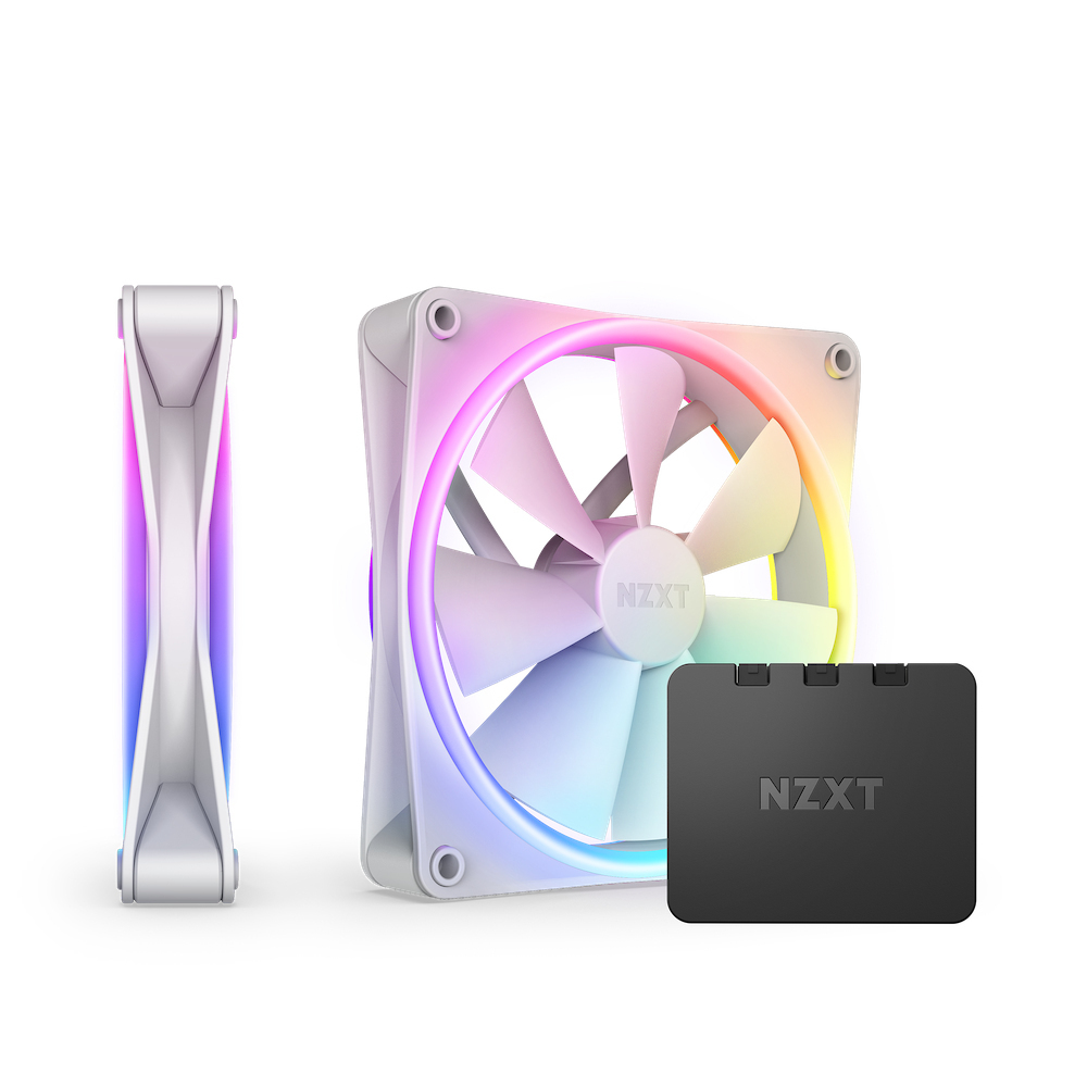 NZXT Fan RF-D14DF-W1 / F140 RGB Duo 2-Pack White - Image 1