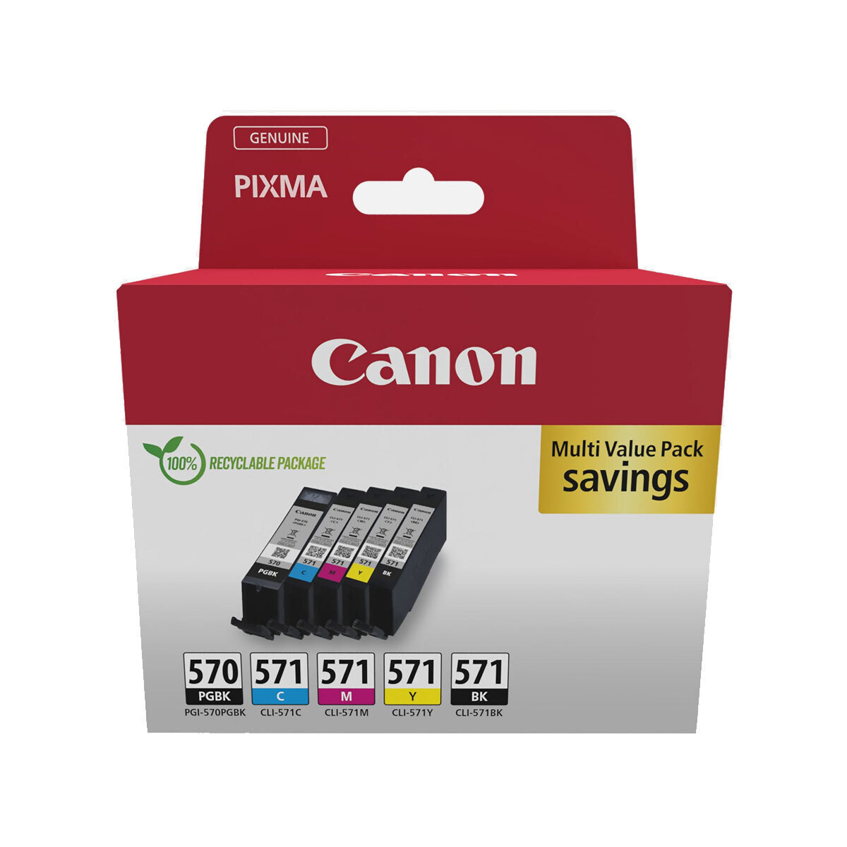Canon Ink 0372C006 / PGI-570/CLI-571 BK,PBK,C,M,Y - Image 1