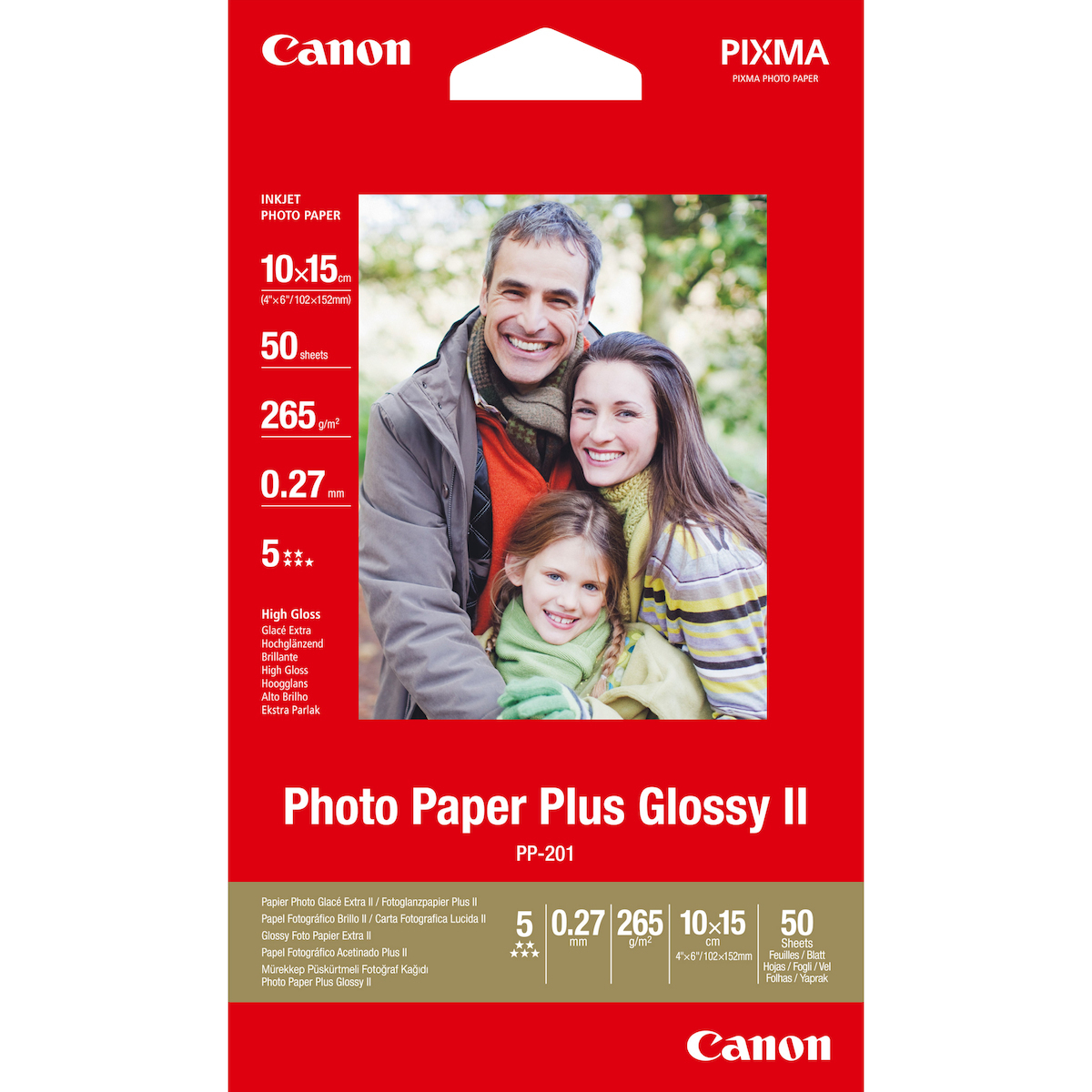 Canon Paper 2311B003 / PP-201 Red - Image 1