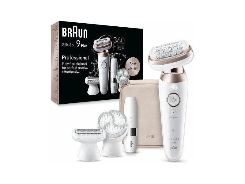 Braun Silk-épil 9 Flex 9-360 Epilierer Weiss RoséGold - Image 1