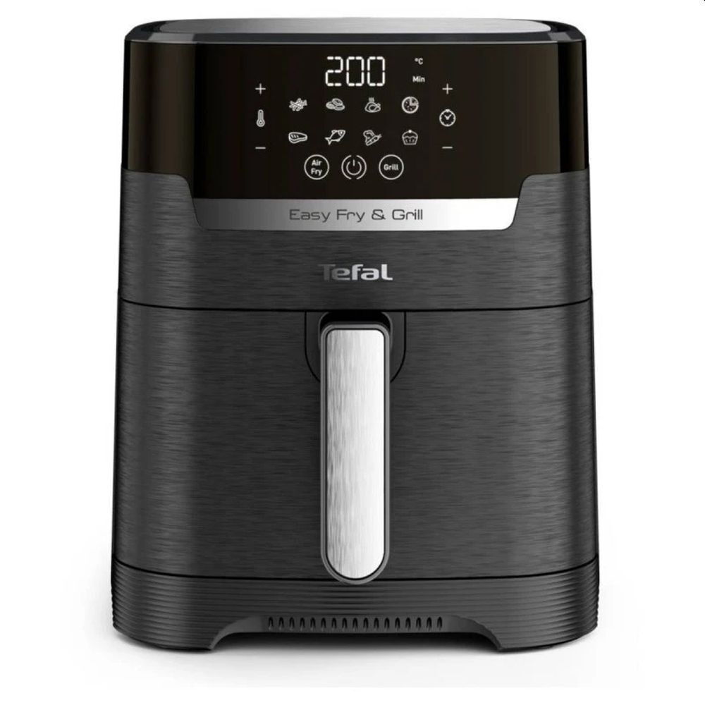 20241001122836_tefal_easy_fry_grill_digit_ey505_air_fryer_4_2lt_mayro.jpeg Tefal EY5058, Easy Fry & Grill Precision, Heißluftfritteuse, Schwarz - Image 1