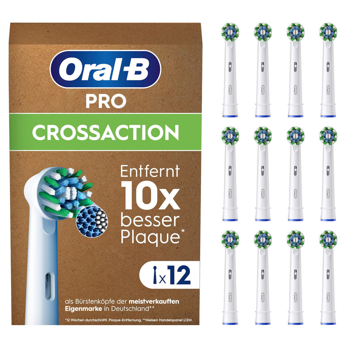 Oral-B Sonic toothbrush head 8006540859827 / 12x Cross White - Image 1