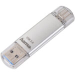 Hama USB stick 00124163 / C-Laeta 64GB USB-C USB-A Silver