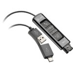 Poly Adapter 786C7AA / DA85 USB to QuickDisconnect Black