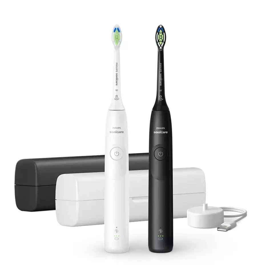 20250114135803_philips_ilektriki_odontovourtsa_me_thiki_taxidiou_hx7109_01.jpeg Philips Sonicare 5300, HX7109/01, Schallzahnbürste, 2er, Weiß / Schwarz - Image 1
