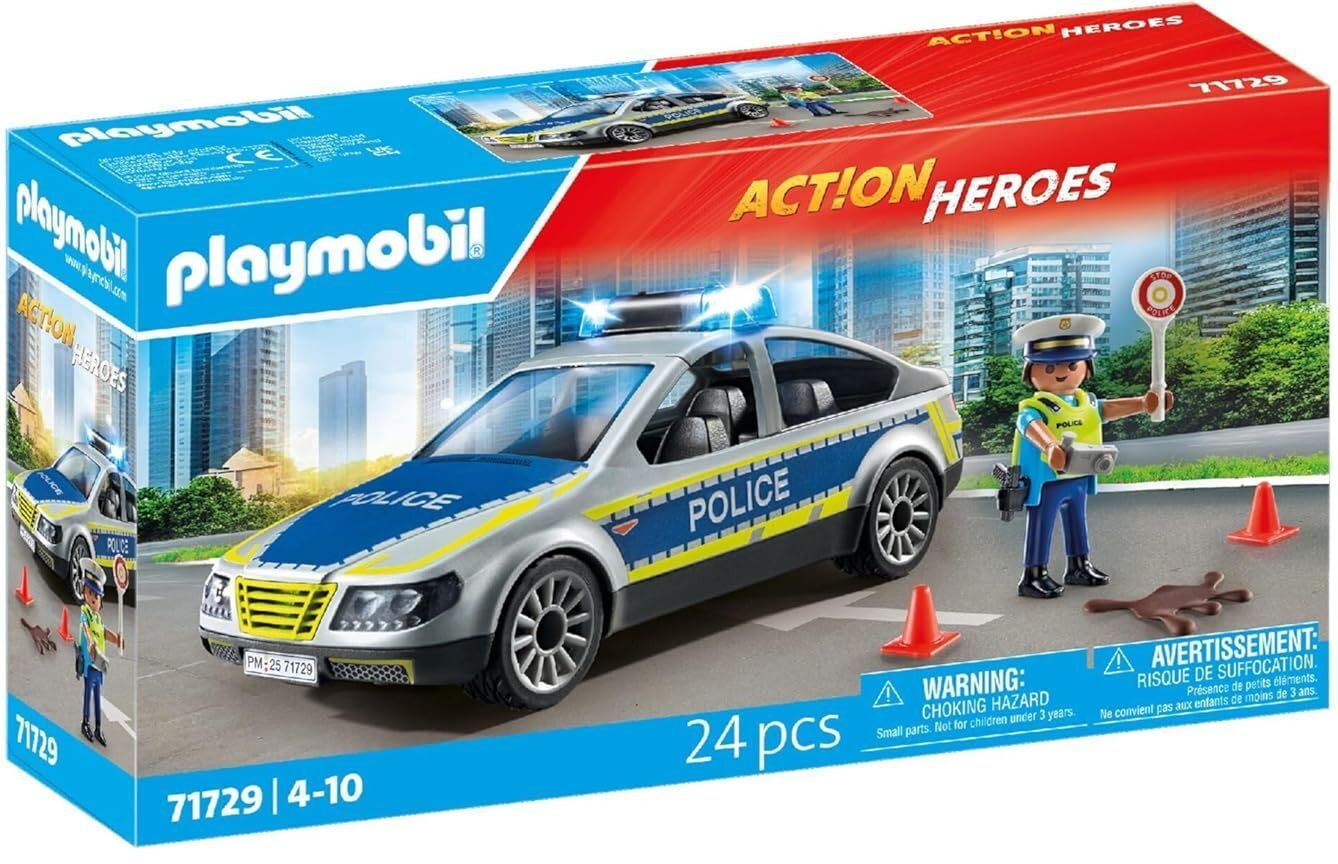 20250120134159_playmobil_action_heroes_peripoliko_ochima_astynomias_gia_4_10_eton_71729.jpeg PLAYMOBIL® 71729 - Polizei Streifenwagen - Image 1