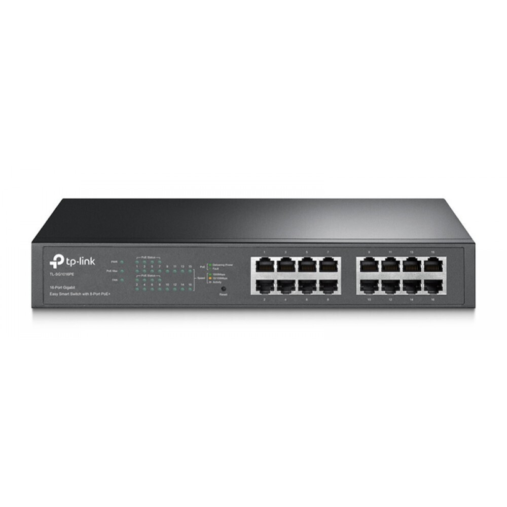 20250206131316_tp_link_tl_sg1016pe_v3_unmanaged_l2_poe_switch_me_16_thyres_gigabit_1gbps_ethernet.jpeg TP-LINK Switch TL-SG1016PE / TL-SG1016PE Black - Image 1