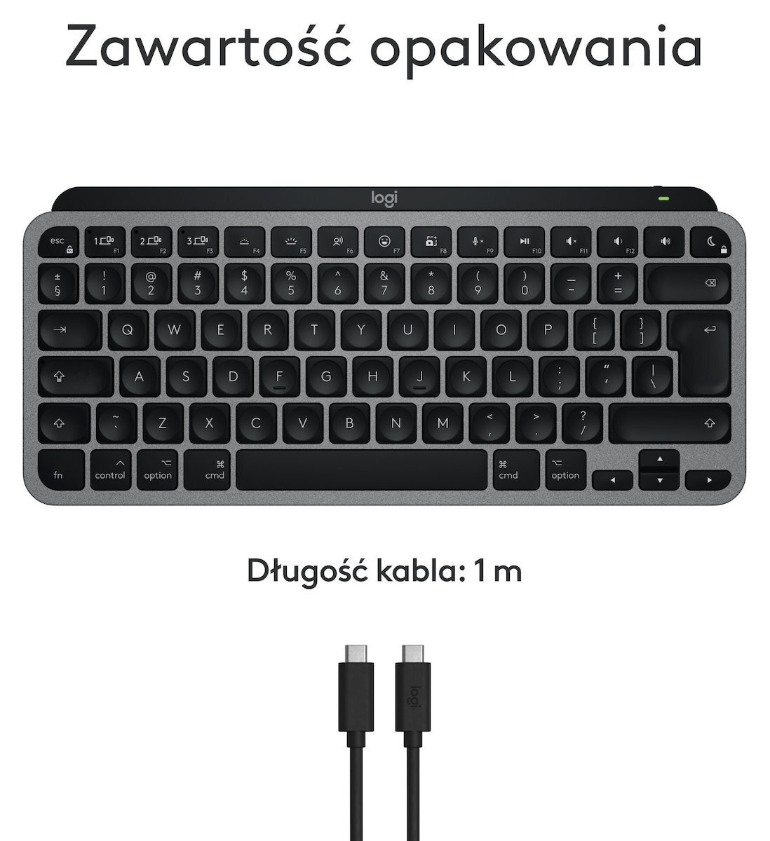 Logitech Keyboard 920-012652 / MX Keys Mini für Mac Dark gray - Image 1