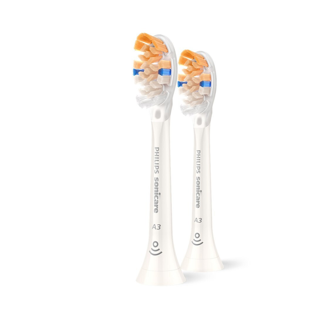 Philips Sonic toothbrush head HX9092/87 / Sonicare A3 Premium All-in-one Double pack White - Image 1