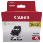 Canon Ink 6431B010 / PGI-550XL  XL Doppelpack Black