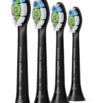 Philips Sonic toothbrush head HX6064/88 / Sonicare W2 Optimal White 4-Pack Black
