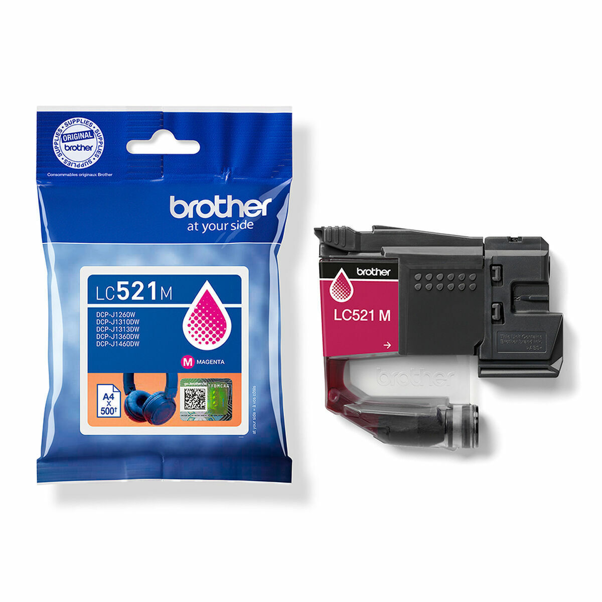 Brother Ink LC521M / LC-521M Magenta - Image 1