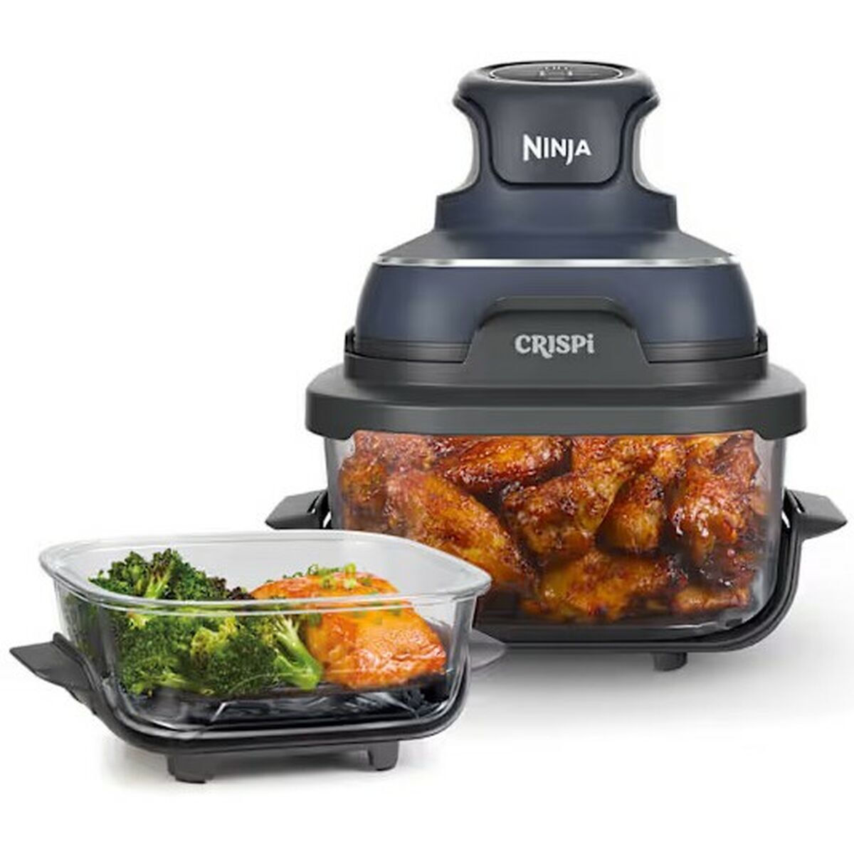 20250829091605_ninja_crispi_air_fryer_3_8lt_gri.jpeg SharkNinja Hot air fryer FN101EUGY / Crispi Blue/Black - Image 1