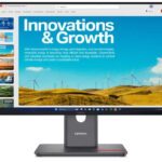 Lenovo Monitor 64B1GAT1EU / ThinkVision P24QD-40 Black" "(24 ")""