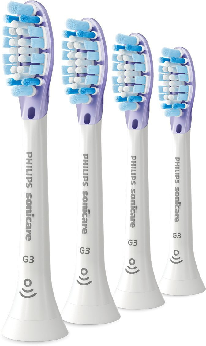 20250925165923_philips_sonicare_g3_premium_gum_care_antallaktikes_kefales_gia_ilektriki_odontovourtsa_hx9054_87_4tmch.jpeg Philips Sonic toothbrush head HX9054/87 / Sonicare G3 Premium Gum Care 4-Pack White - Image 1