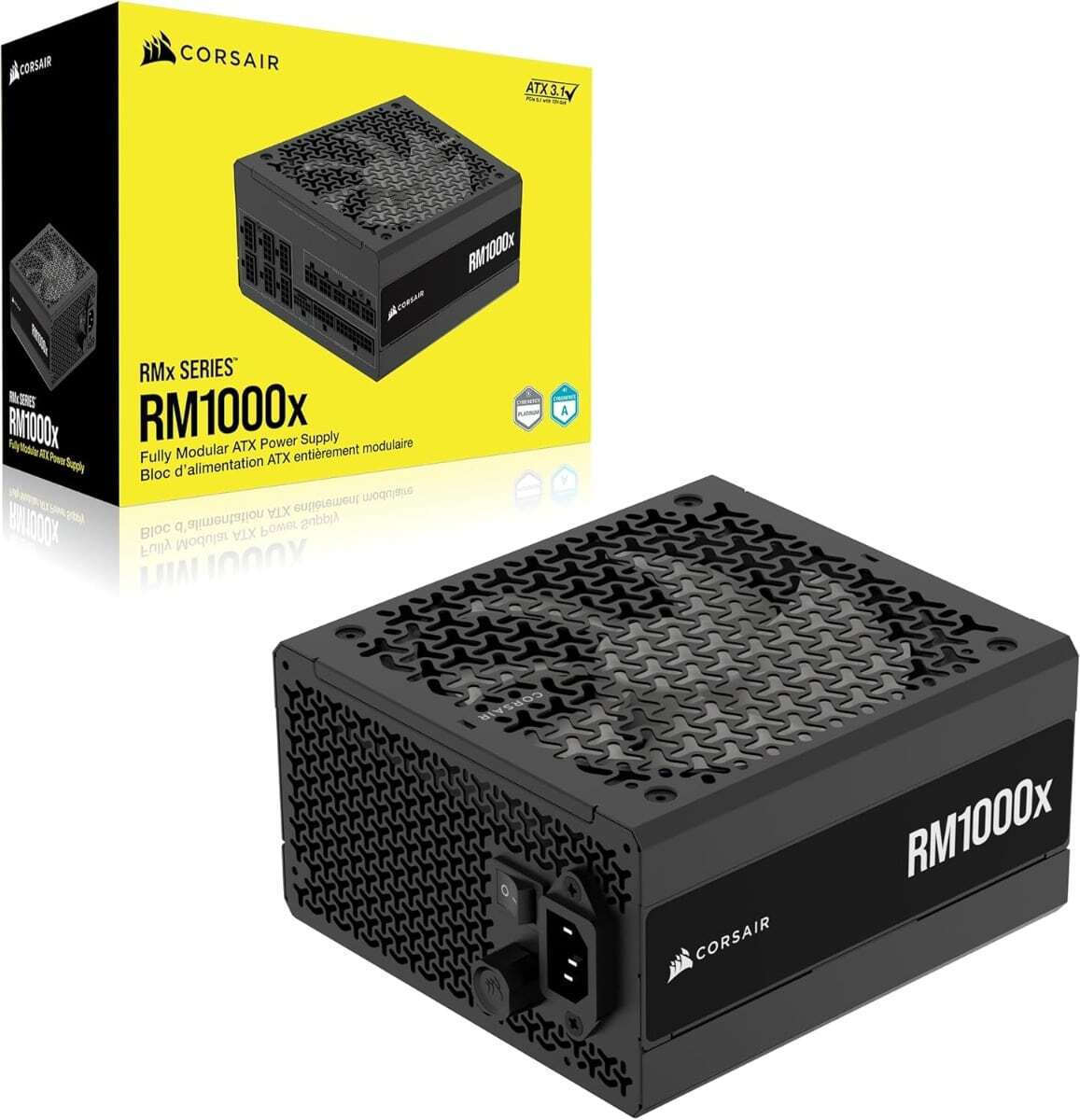 Corsair PC power supply unit CP-9020300-EU / RM1000x Shift Black - Image 1