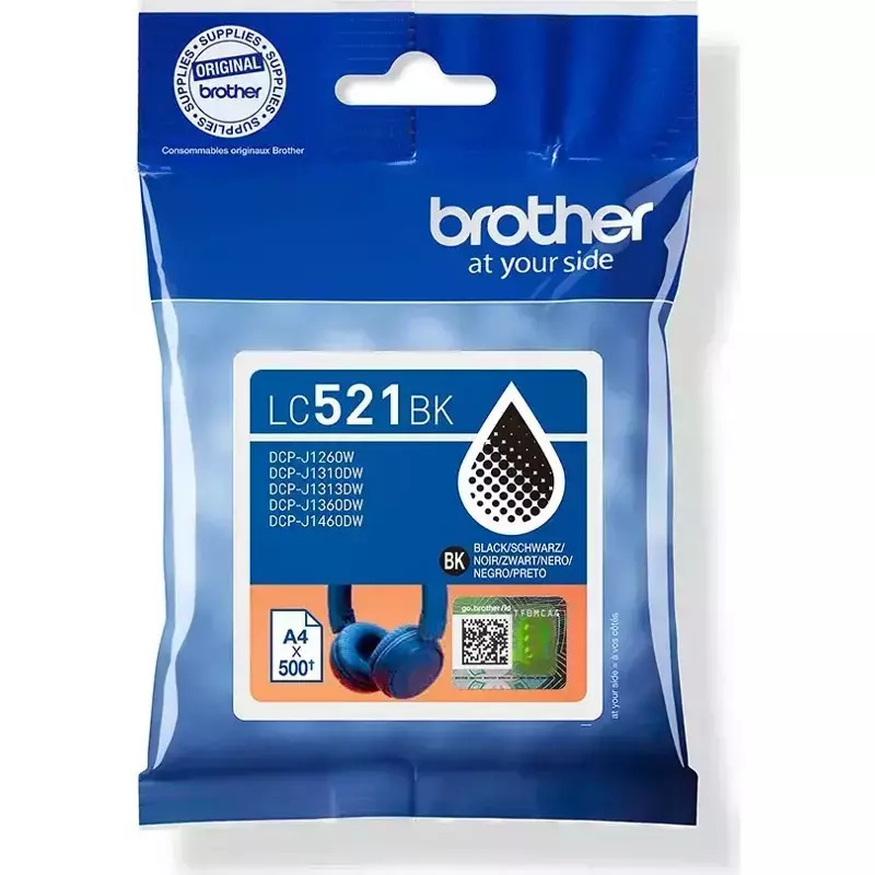 Brother Ink LC521BK / LC-521BK Black - Image 1