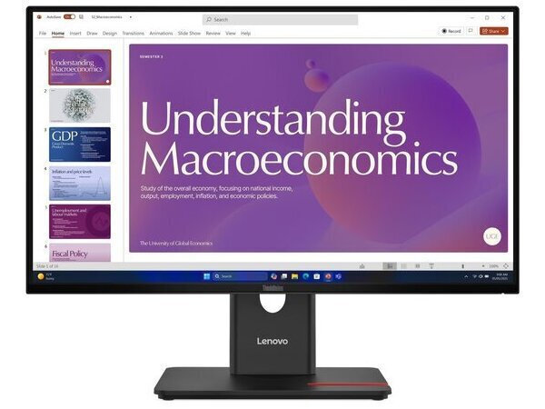Lenovo Monitor 64B9GAT1EU / ThinkVision T24D-40 Black" "(24 ")"" - Image 1