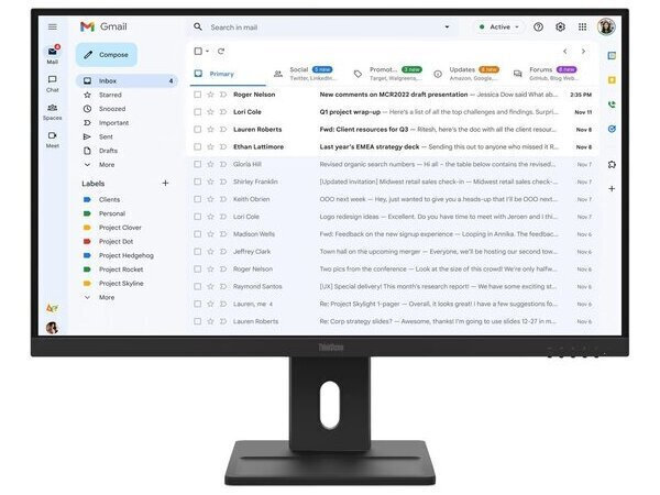 Lenovo Monitor 64BCMAT4EU / ThinkVision E27-40 Black" "(27 ")"" - Image 1