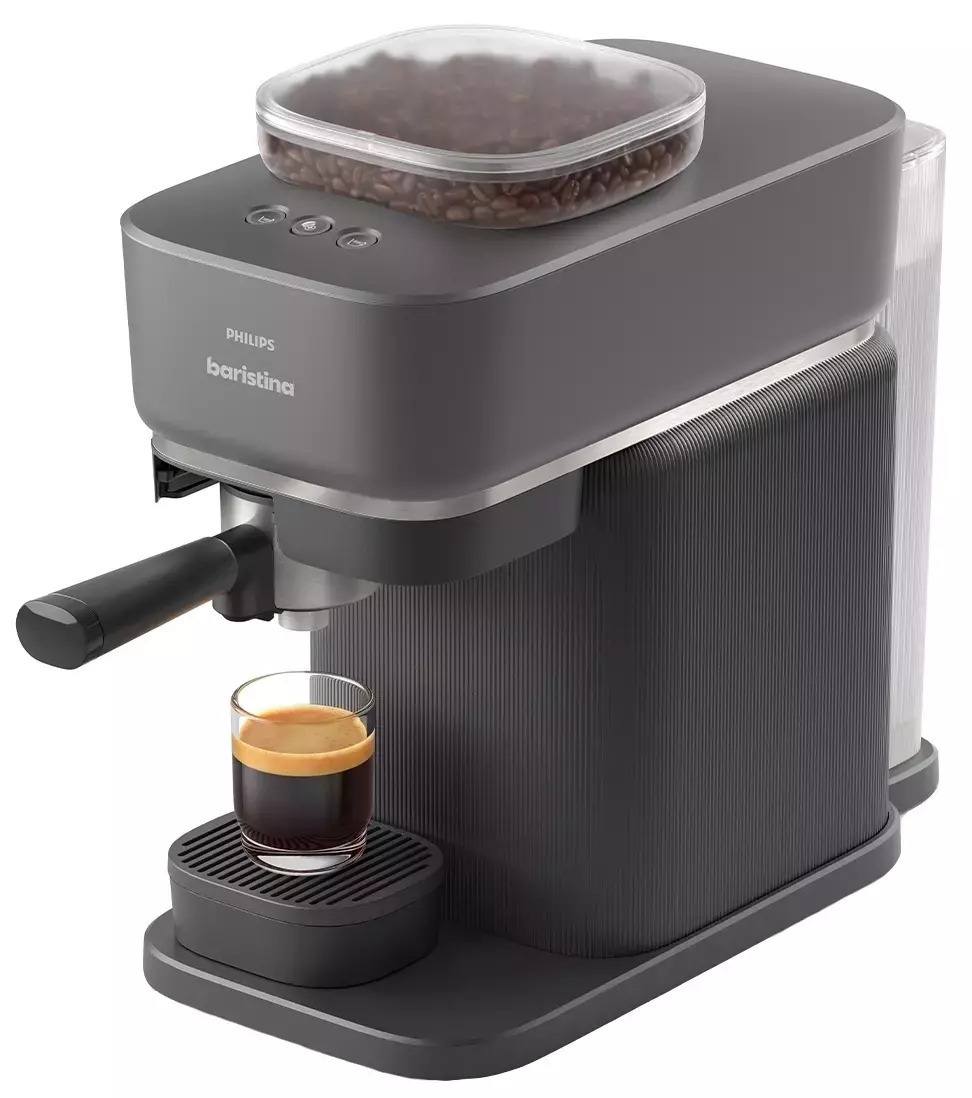 20251031153253_philips_baristina_aytomati_michani_espresso_1500w_piesis_16bar_me_mylo_alesis_mayri.jpeg Philips Espresso machine BAR300/60 / Baristina Black - Image 1