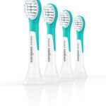 Philips Sonic toothbrush head HX6034/90 / Sonicare For Kids 3+ 4-Pack Blue/White