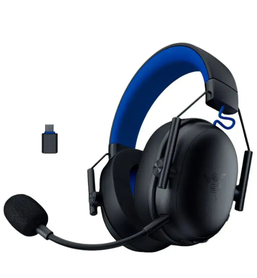 Razer Headset RZ04-05420400-R3G1 / BlackShark V3 x Hyperspeed Black Playstation Black on Blue - Image 1
