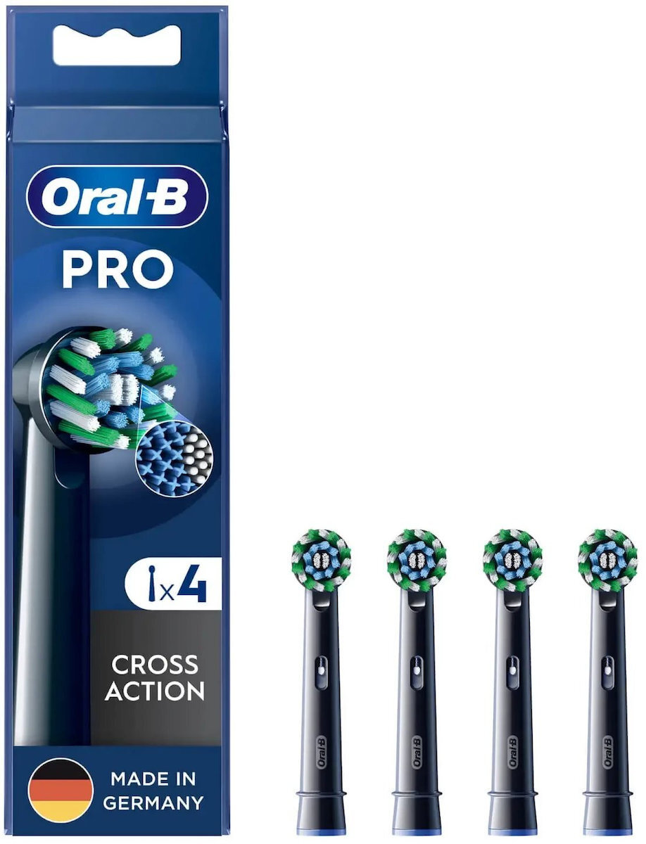 20251119141542_oral_b_cross_black_antallaktikes_kefales_gia_ilektriki_odontovourtsa_1tmch.jpeg Oral-B Sonic toothbrush head 860236 / 4x Cross Black - Image 1