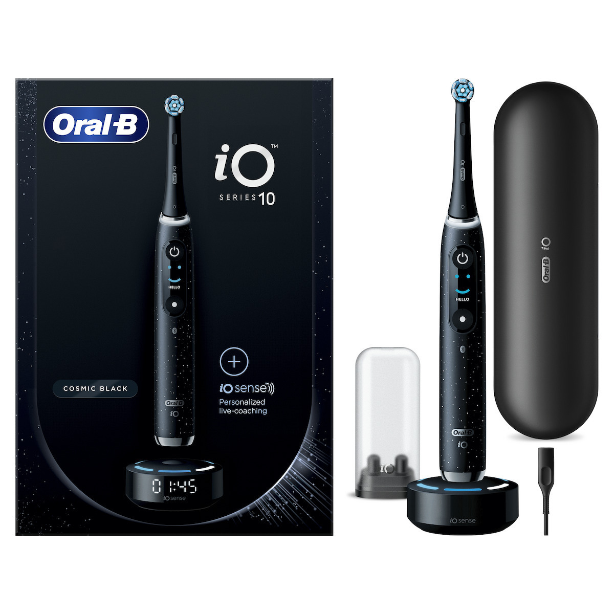 Oral-B iO10 Elektrische Zahnbürste, Schwarz - Image 1