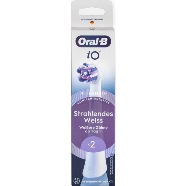 Oral-B Sonic toothbrush head 8700216373210 / iO Radiant White Double pack White - Image 1