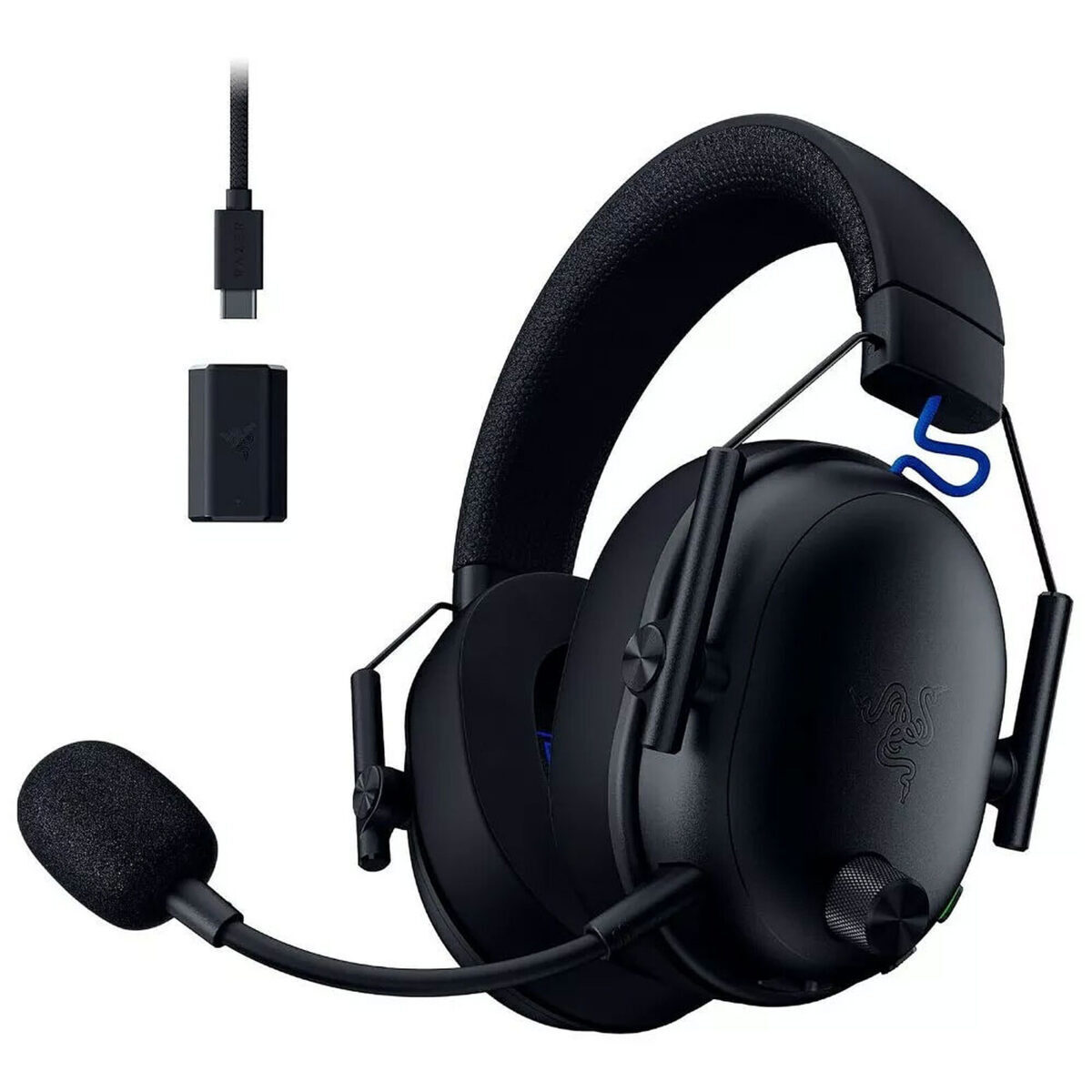 20260202091446_razer_blackshark_v3_for_playstation_asyrmato_over_ear_gaming_headset_me_syndesi_bluetooth_usb.jpeg Razer Headset RZ04-05410300-R3G1 / BlackShark V3 Pro PS Black Black on Blue - Image 1