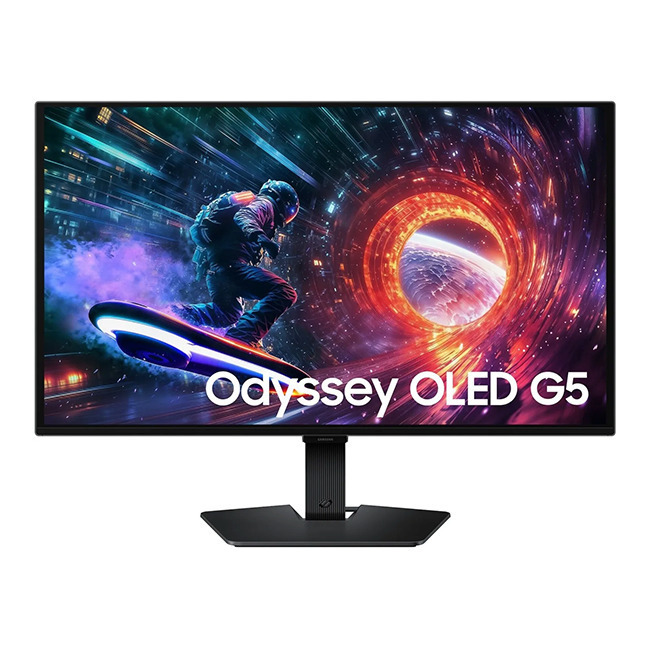 20260218173517_samsung_g5_g50sf_qd_oled_hdr_gaming_monitor_26_7_qhd_2560by1440_180hz_me_chrono_apokrisis_0_03ms_gtg.jpeg Samsung Monitor LS27FG506SUXEN / Odyssey LS27FG506SU Black" "(27 ")"" - Image 1