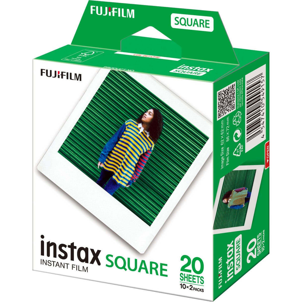 20260225113738_fujifilm_instax_square_instant_film_16921634_2x10_exposures.jpeg FUJIFILM Instant-Farbfilm Instax Square, 2 Kassetten, 16921634 - Image 1